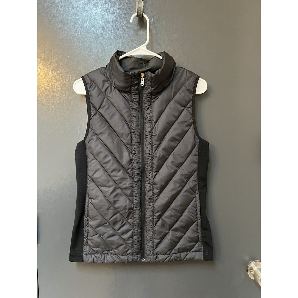 Lucy Duck Down Puffer Full Zip Vest Black Womens Size S